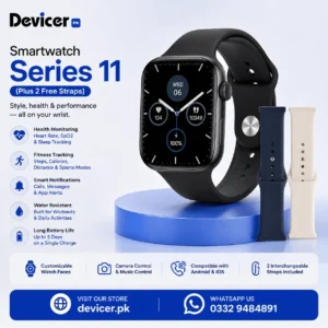 Apple Watch Series 11 (Plus 2 Free Straps) - With Apple Logo - Image 1